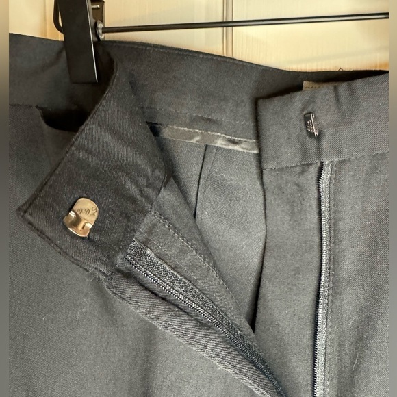 Eddie Bauer NWT Wool Blend Black Wide Leg Stretch Dress Pants Size 12P - Picture 7 of 12